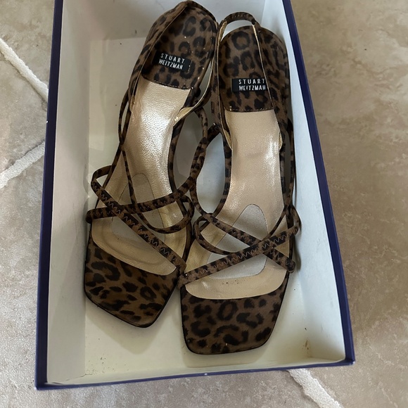 Stuart Weitzman / Leopard Strapy Shoes - Picture 2 of 2